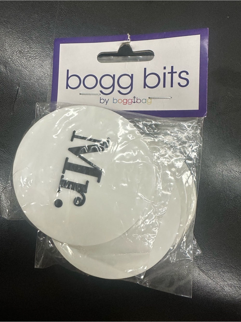 NEW IN PACKAGE Bogg Bag Bogg Bits "Mr. and Mrs." Design Accessories